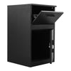 Lockable Metal Parcel Delivery Secure Dropbox Outdoor Storage Letter Post Bin UK
