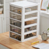 Drawer Storage Unit Box Tower Plastic Home Desktop Cosmetic Stationery Organizer