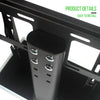 Universal Adjustable Table Top Pedestal TV Stand Bracket 32-55" LED LCD Screen