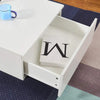 LED Coffee Table Wooden 1 Drawer Storage High Gloss Modern Living Room Furniture