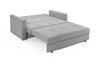 Brand New Sofa Bed 2 Seater Grey Fabric Under Seat Storage, Large Sleeping Area!