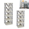 Stackable Shoe Rack Plastic Compact Hallway 4/5/6/7Tier Shoe Storage Shelf Stand