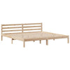 Bed Frame with Drawers 200x200 Solid Wood Pine C9K0