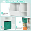 Kids Toy Storage Cabinet Modern Toys and Books Storage Organizer with 2 Baskets