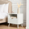 Dusk Hattie Warm White 1 Drawer Nightstand RRP £599