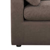 Dusk Cairo Chocolate Linen Feather Filled 2 Seater Sofa RRP l