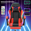 Gaming Chair with RGB LED illuminat Ergonomic Computer Swivel Office Chair Hllae