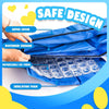 Dog Cooling Mat Triple Layer Water-Filled Safety Pad Bed Blue L