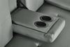 Sofa Bed Faux Leather with Cup Holders 2 Seater Click Clack Living Room Recliner