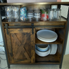 Vintage Industrial Sideboard Rustic Drinks Cabinet with Shelf Side Storage Unit