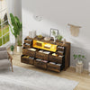 10 Drawers Chest of Drawers Bedside Cabinet Storage Bedroom Furniture Non-woven