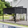 Adjustable Pergola Gazebo Garden Sun Shade Canopy Cover Shelter Steel Frame 3*3m