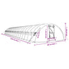 Greenhouse with Steel Frame Green 110 m² 22x5x2.3 m