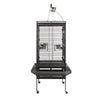 Medium Large Bird Cage Iron Birdcage Playtop Perch Stand Bottom Tray + 4 Roller