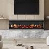 LED Fireplace Media Wall Fire Wall Mounted / Insert Media Electric Heater 50inch