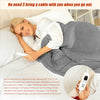 Washable Electric Thermal Throw Soft Fleece Over Blanket King Size 215x160cm NEW