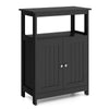 Freestanding Storage Organizer w/ Adjustable Shelf-Black