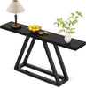 160cm Long Console Table, Narrow Sofa Table Behind Couch for Entryway, Black