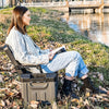 Folding Camping Chair Tackle Storage Box Garden Lawn Patio Foldable Seat Outdoor