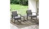 Cento 2 Seater Rattan Effect Garden Bistro Set