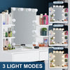 Dressing Table Set with LED Lights Vanity Makeup Desk Table with 2 Drawers UK