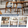 Wood Dining Chairs Set of 2 with Padded Seat