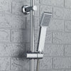 Chrome Waterfall Bath Shower Mixer Tap With 3 Way Square Rigid Riser Shower Kit