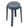 Set of 10 Plastic Stacking Stools Space Saving Stackable Kitchen Dining Chairs