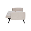 Sofa Bed Chenille Fabric w Cup Holders 3 Seater Click Clack Living Room Recliner