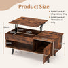 Lift Top Coffee Table Pull up Coffee Table with Storage-Coffee