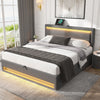 Ottoman Bed Storage Bed Gas Lift Bed Frame With Headboard 5ft King Grey