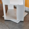 Rotatable 6 Tier Slim Corner Cabinet Bookcase Shelf Storage Living Room Bedroom