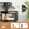 Costway 5-Tier S-Shaped Bookshelf Z-Shelf Bookcase Home Modern Display Shelf