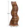 Tribesigns 5-Tier Corner Shelf, Modern Bookshelf & Plant Stand, Brown