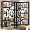 Tribesigns 71 inches Geometric Bookcase, Industrial 8-Tiers Bookshelves, Rustic