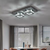 20-100cm Flush Mount Modern Square Ceiling Chandelier Crystal Light Lamp Pendant