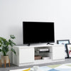 Modern TV Unit Cabinet TV Stand - Matt Body & High Gloss Doors LED Light Option