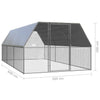Chicken Cage 3x6x2 m Galvanised Steel W9T4