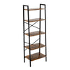 Bookcase Display Storage Shelving Unit Stand 4/5 Tier Steel Frame Ladder Shelf