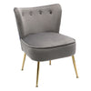Scallop Back Armchair Cocktail Sofa Accent Seat Living Bedroom Cafe Lounge Sofa