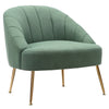 Velvet Upholstered Oyster Armchair Tub Chair Scallop Back 2 Seater Loveseat Sofa