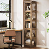 6-Tier Corner Bookcase,70.86" Tall Narrow Bookshelf Corner Shelf for Living Room