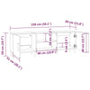 TV Cabinet - White Finish, Engineered Wood, Ample Storage for Media M8D7