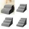 Portable Dog Stairs Ladder Pet Ramp Washable Anti Slip Step Stairs 2/3/4 Steps