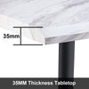 White Dining Table Dining Room Kitchen Garden Table Metal Straight Legs Morden