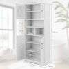 Tall Bathroom Cabinet Large Floor Storage Cabinet-White