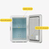 10L Electric Mini Fridge, Portable Small Cooler for Bedroom, Office, Ice Box