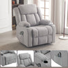 Electric Lift Rise Recliner Chair 8 Points Massage Armchair Sofa with Cup Holder