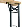 LIFELOOK Outdoor Wooden Folding Beer Table Bench Set Trestle Garden Steel Leg 2X