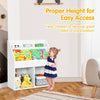 Kids Bookshelf Toy Storage Cabinet Organizer-White